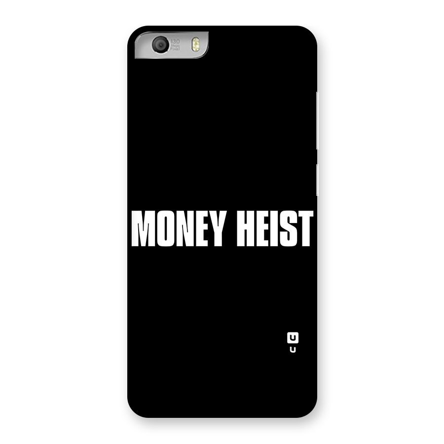 Money Heist Typography Back Case for Micromax Canvas Knight 2
