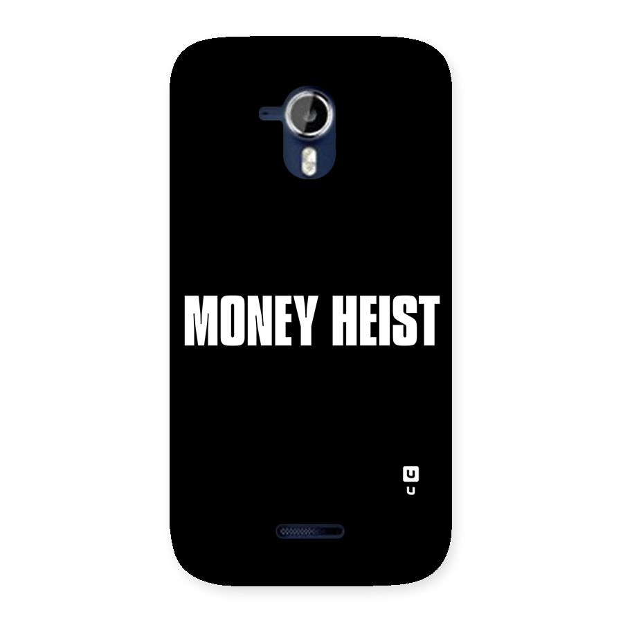 Money Heist Typography Back Case for Micromax Canvas Magnus A117