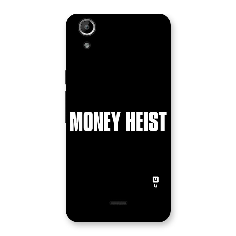 Money Heist Typography Back Case for Micromax Canvas Selfie Lens Q345
