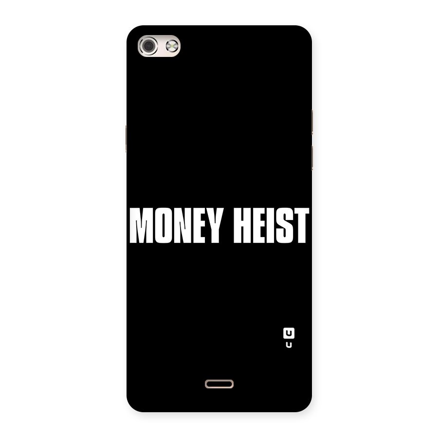 Money Heist Typography Back Case for Micromax Canvas Silver 5