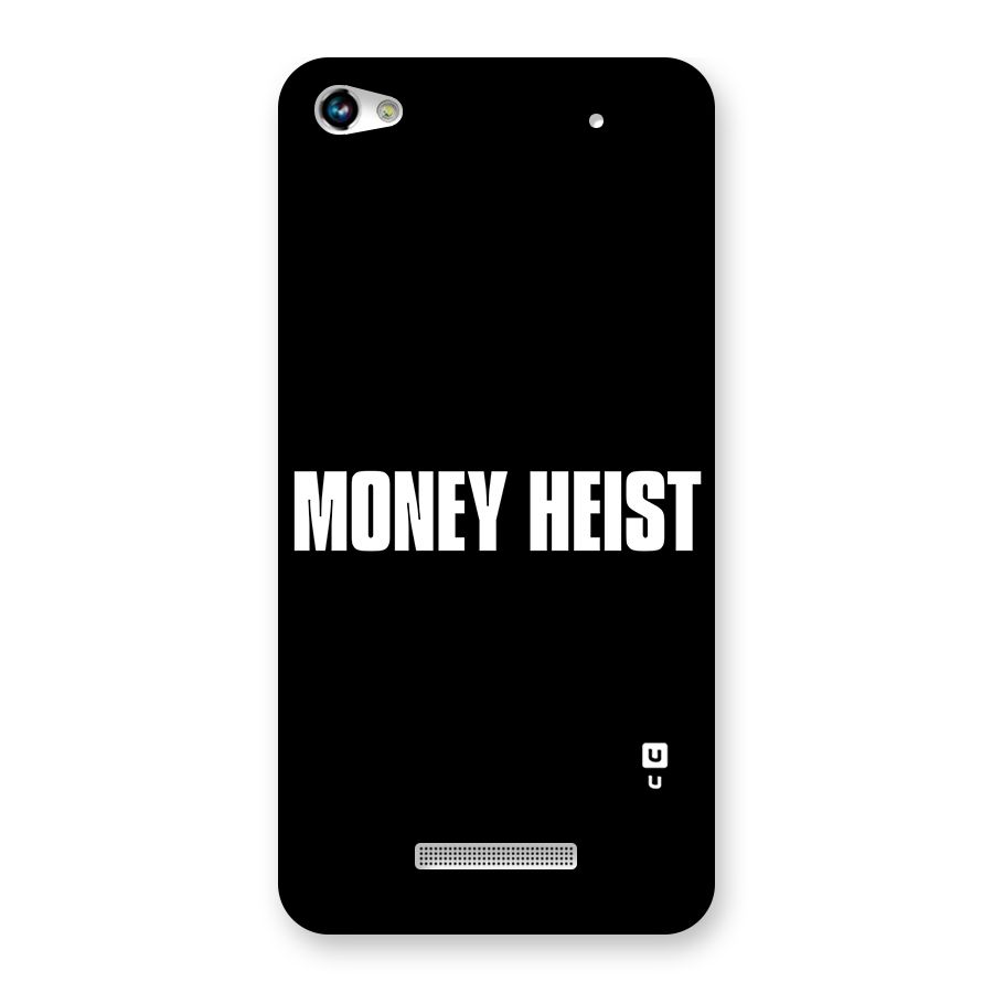 Money Heist Typography Back Case for Micromax Hue 2