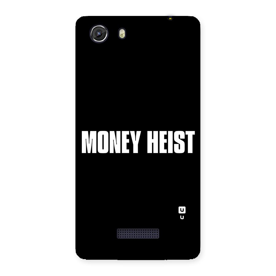 Money Heist Typography Back Case for Micromax Unite 3