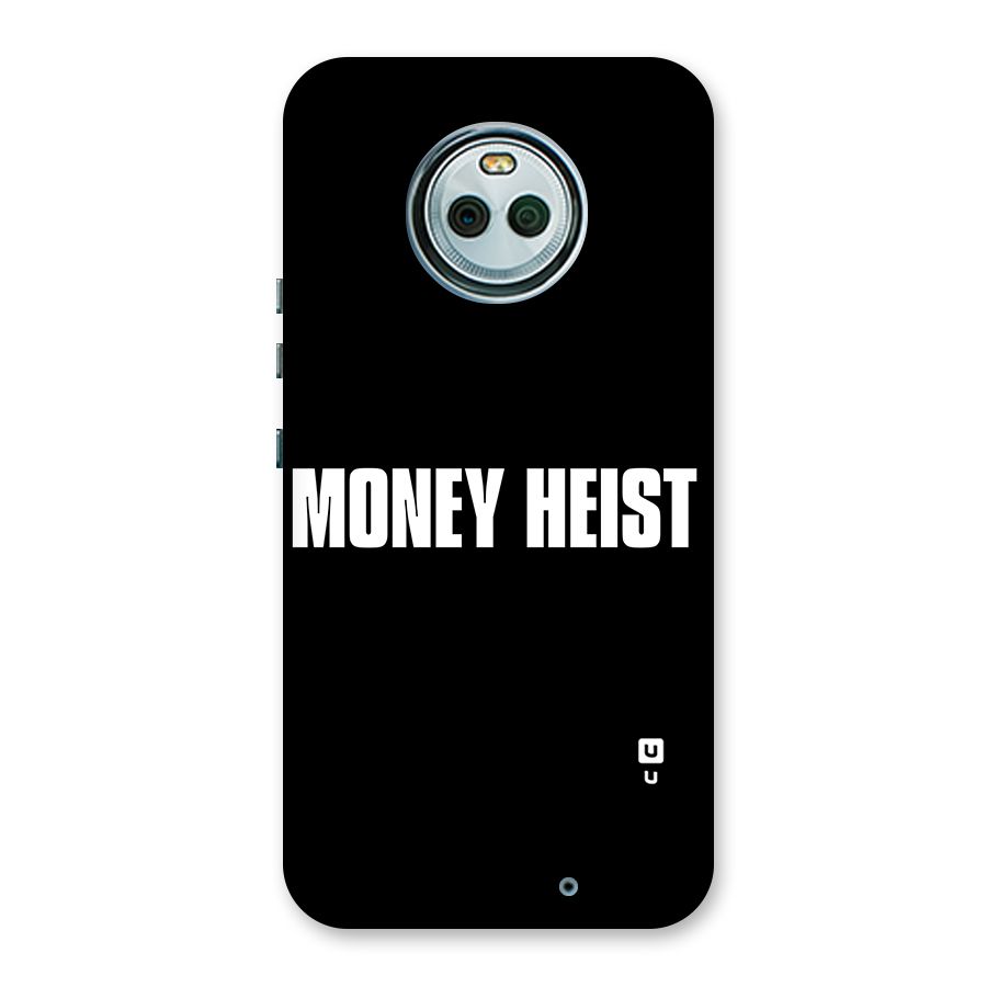 Money Heist Typography Back Case for Moto X4