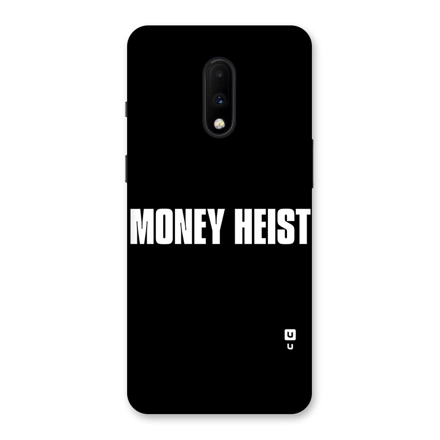 Money Heist Typography Back Case for OnePlus 7
