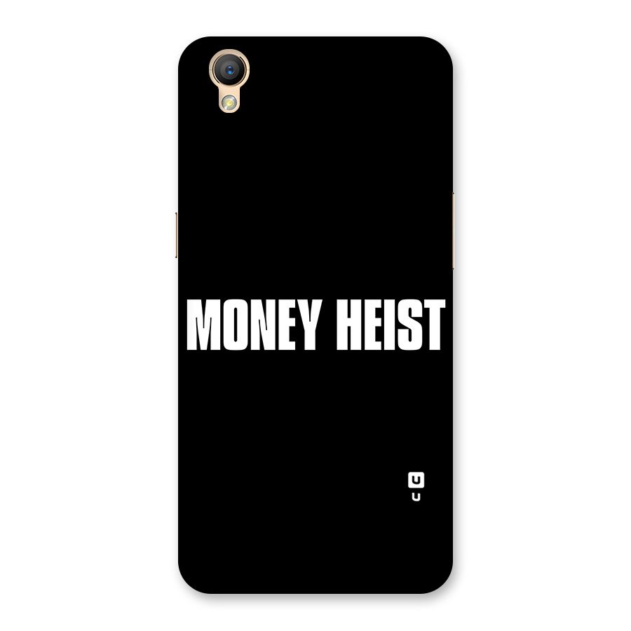 Money Heist Typography Back Case for Oppo A37