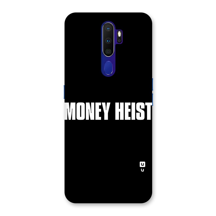 Money Heist Typography Back Case for Oppo A9 (2020)
