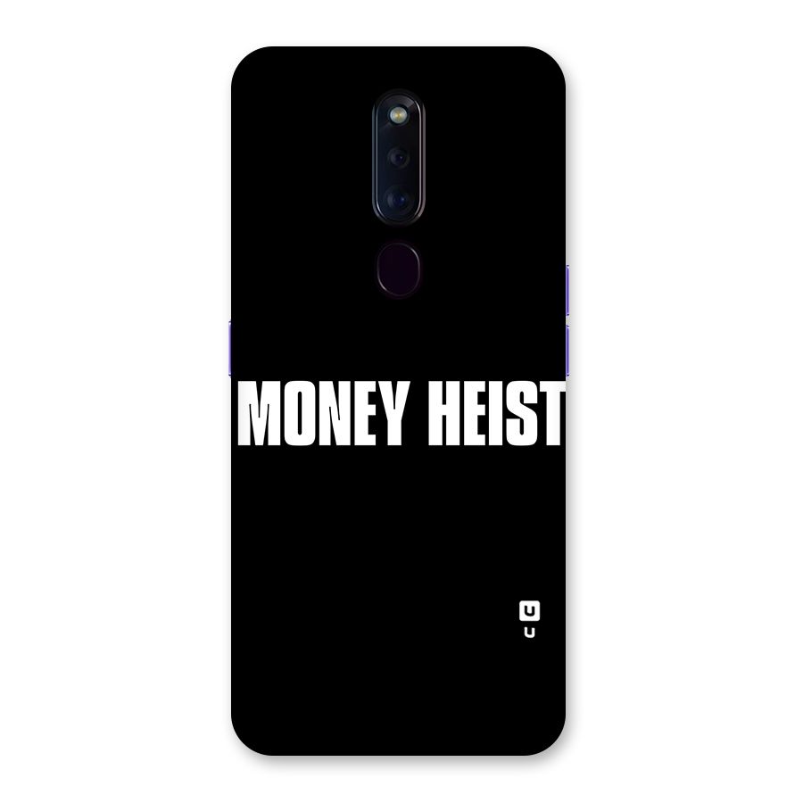 Money Heist Typography Back Case for Oppo F11 Pro