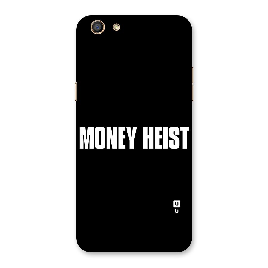 Money Heist Typography Back Case for Oppo F3