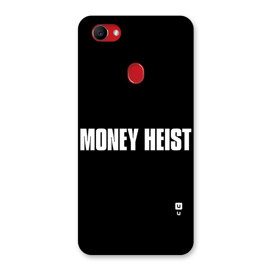 Money Heist Typography Back Case for Oppo F7