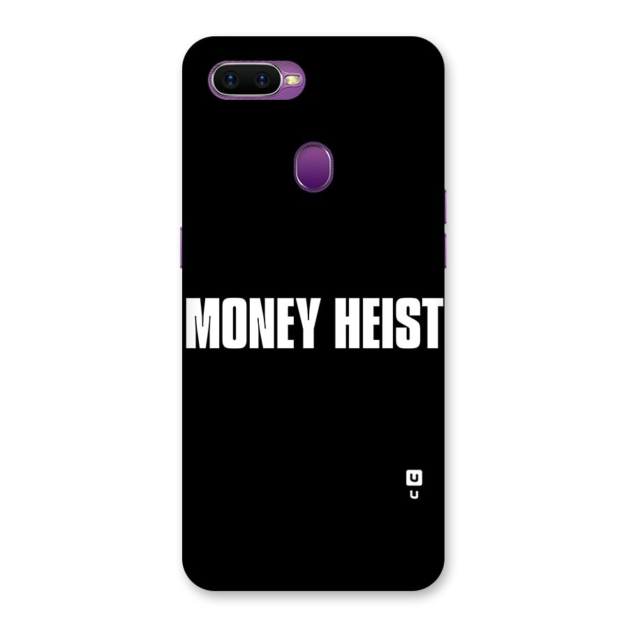Money Heist Typography Back Case for Oppo F9