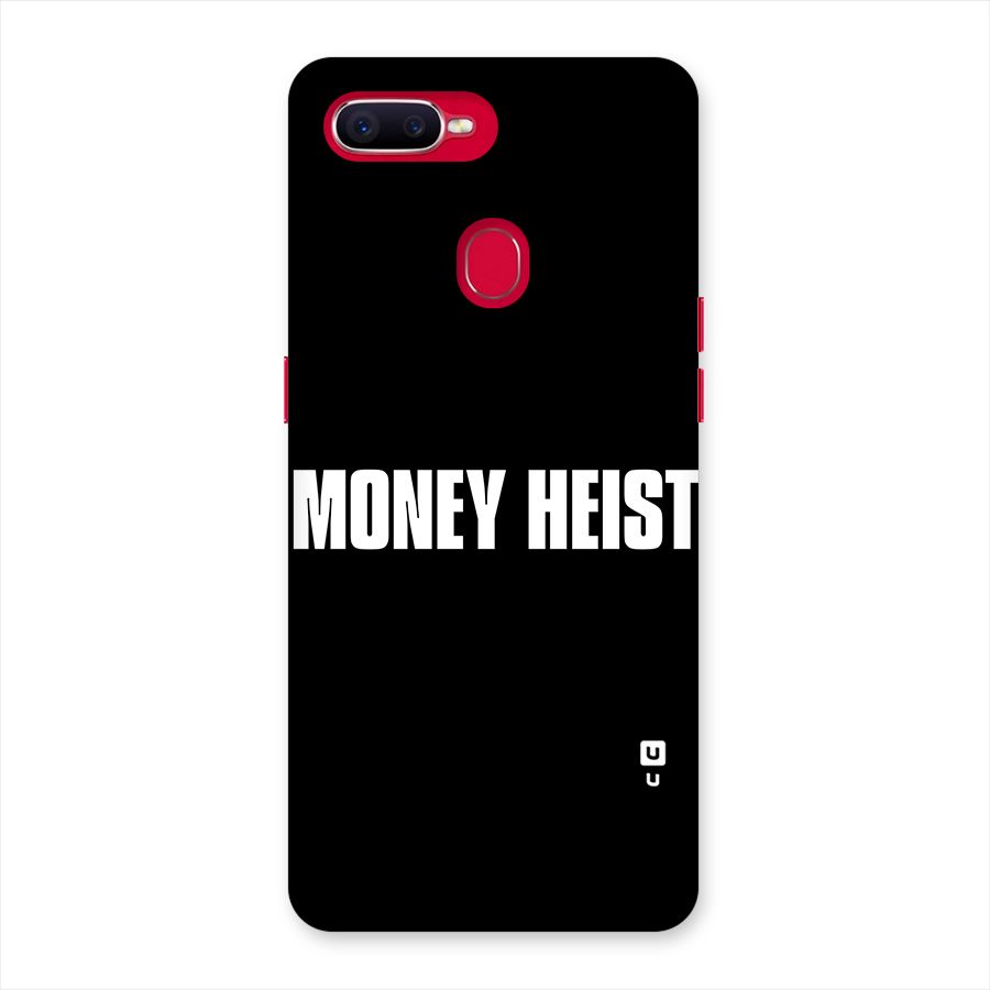 Money Heist Typography Back Case for Oppo F9 Pro