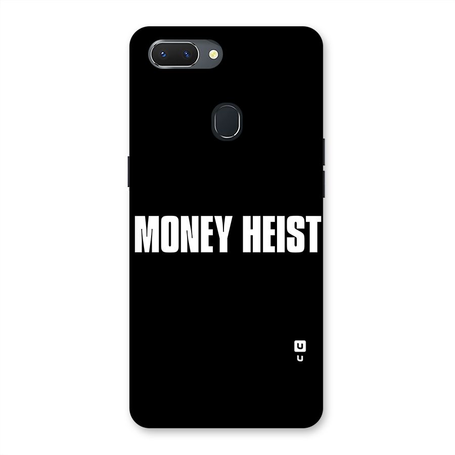 Money Heist Typography Back Case for Oppo Realme 2
