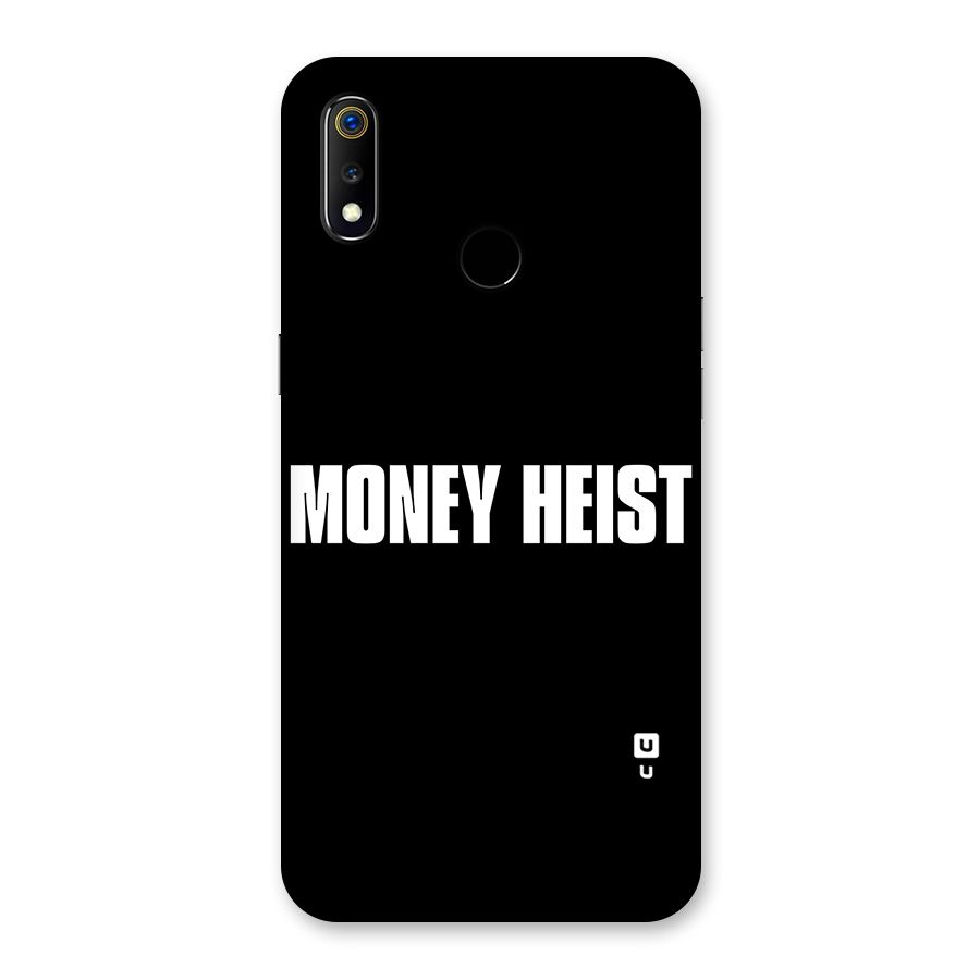 Money Heist Typography Back Case for Realme 3
