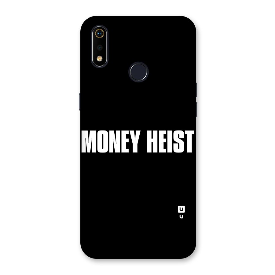 Money Heist Typography Back Case for Realme 3i