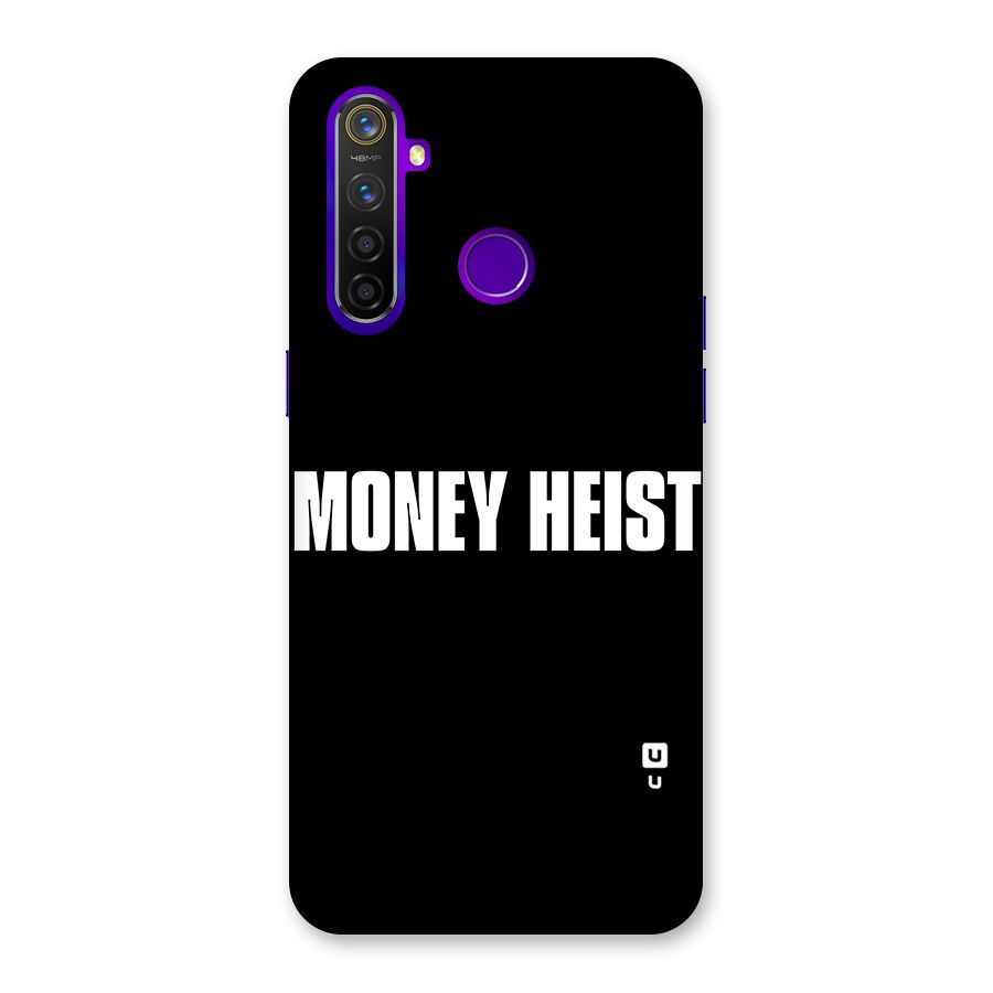 Money Heist Typography Back Case for Realme 5 Pro