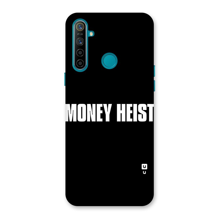 Money Heist Typography Back Case for Realme 5i