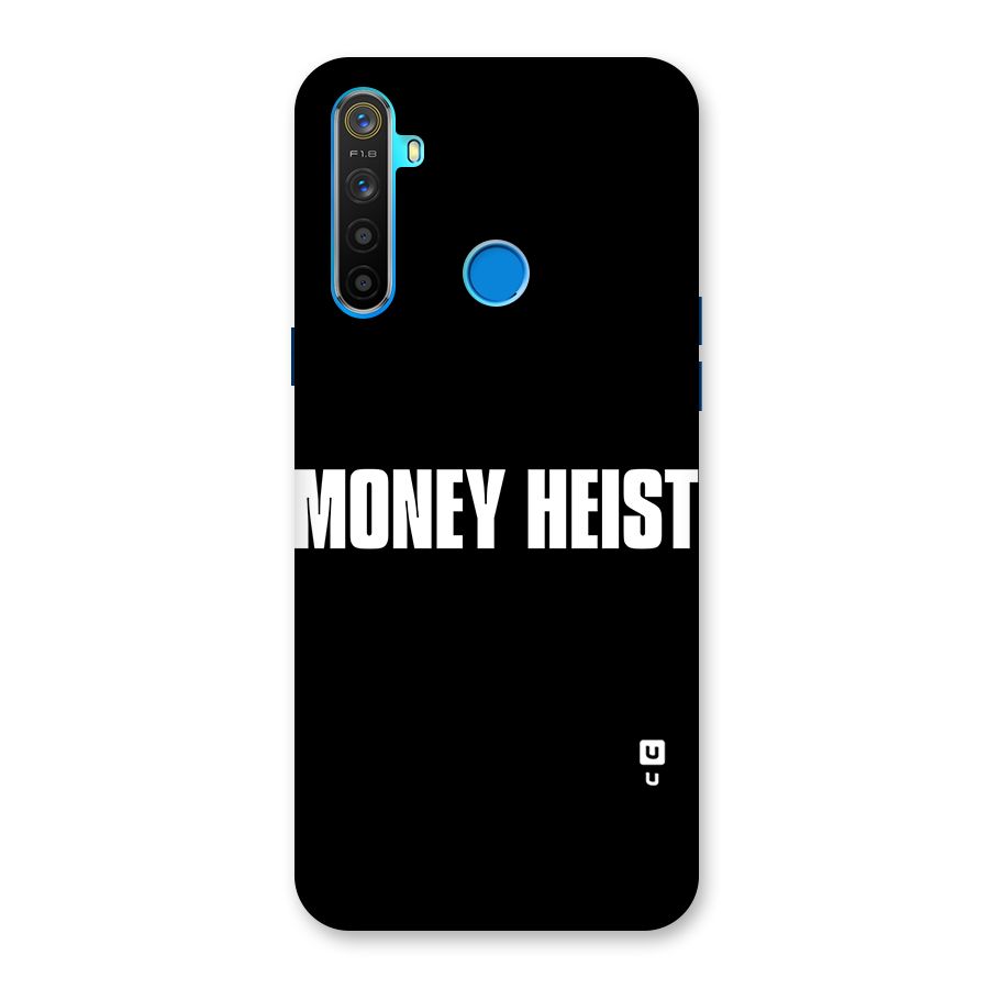 Money Heist Typography Back Case for Realme 5s