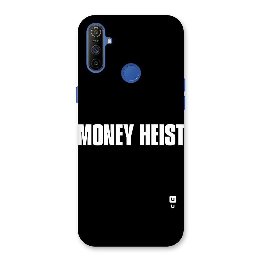 Money Heist Typography Back Case for Realme Narzo 10A
