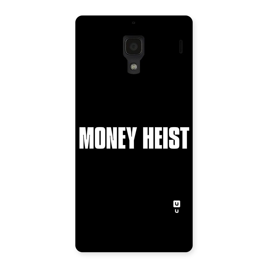 Money Heist Typography Back Case for Redmi 1S