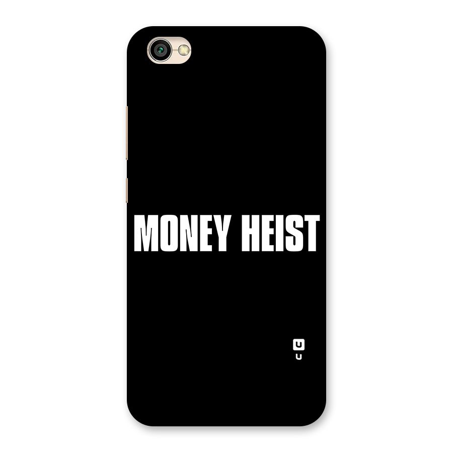 Money Heist Typography Back Case for Redmi Y1 Lite