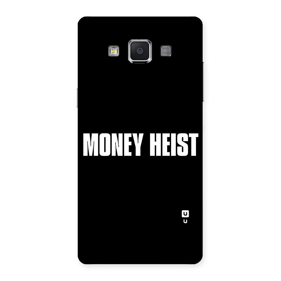 Money Heist Typography Back Case for Samsung Galaxy A5