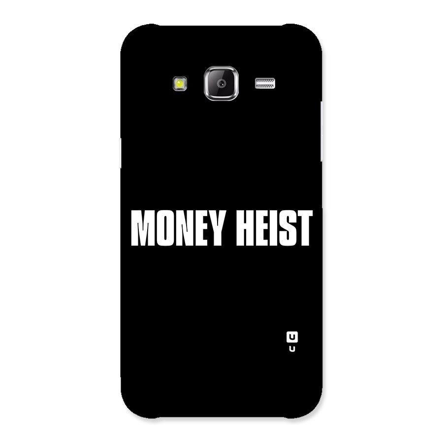 Money Heist Typography Back Case for Samsung Galaxy J5