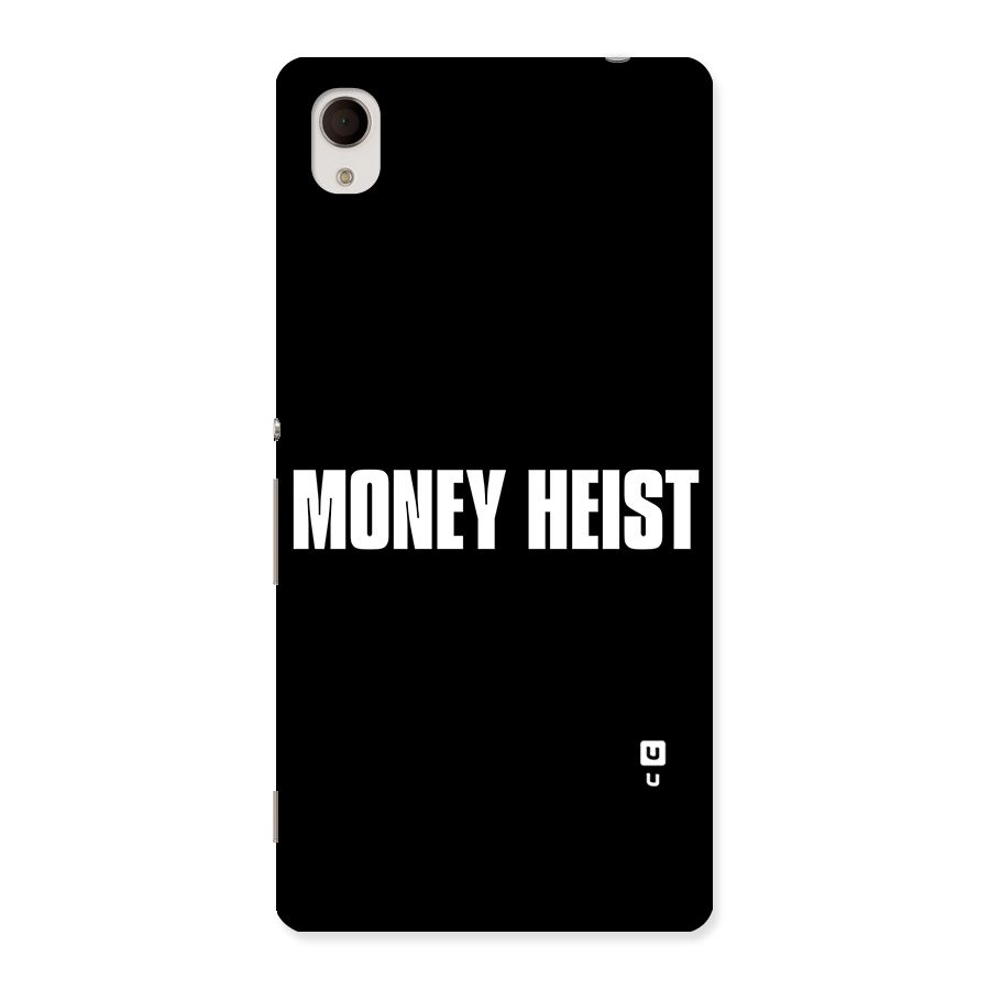 Money Heist Typography Back Case for Sony Xperia M4