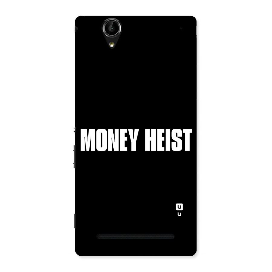 Money Heist Typography Back Case for Sony Xperia T2