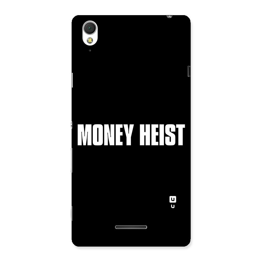 Money Heist Typography Back Case for Sony Xperia T3