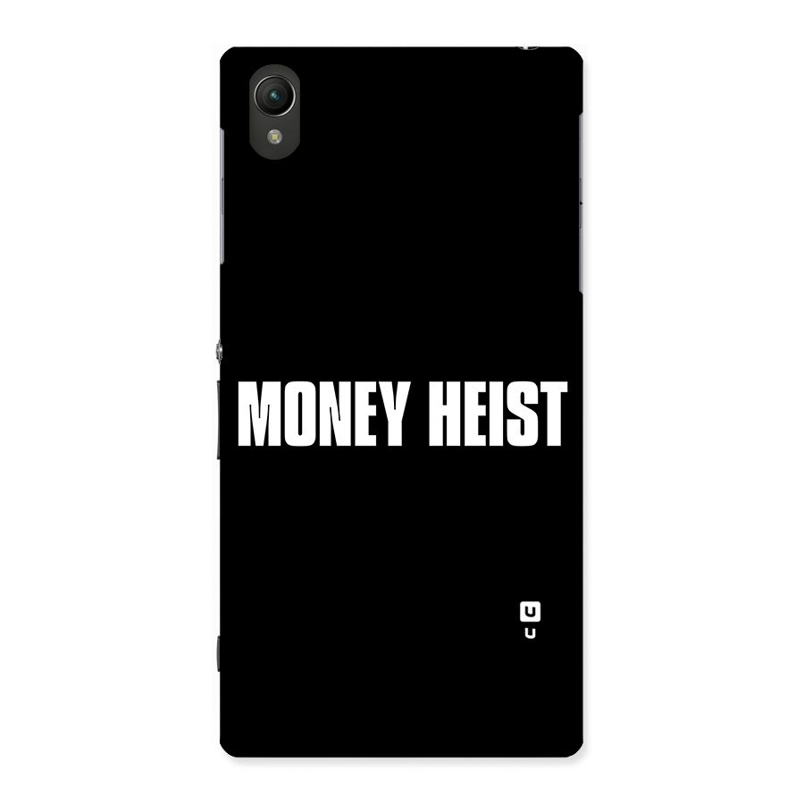 Money Heist Typography Back Case for Sony Xperia Z1