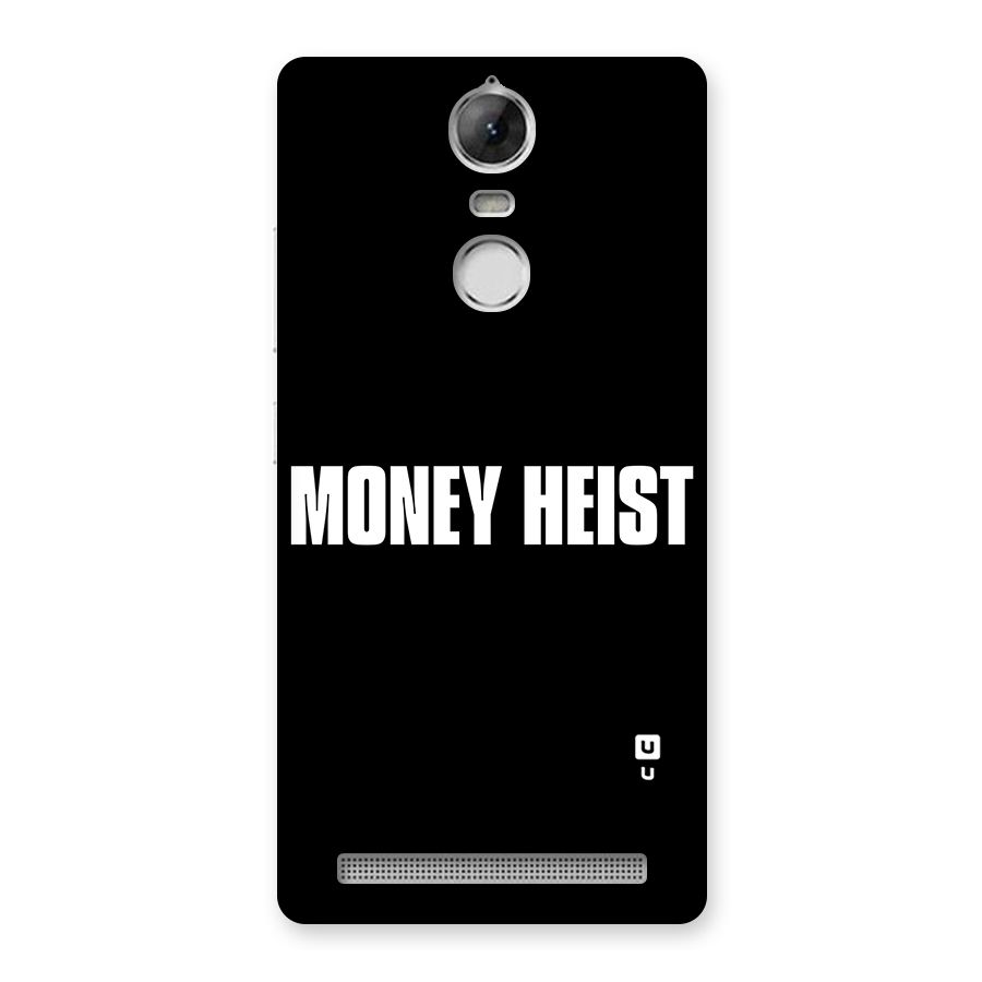 Money Heist Typography Back Case for Vibe K5 Note
