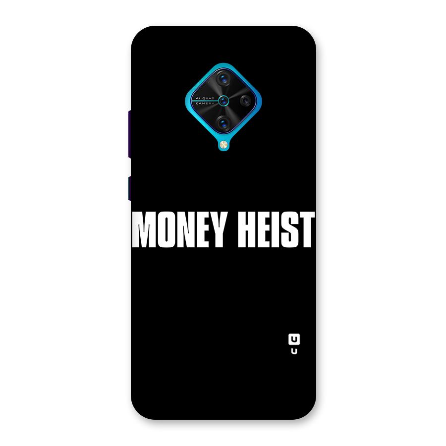 Money Heist Typography Back Case for Vivo S1 Pro