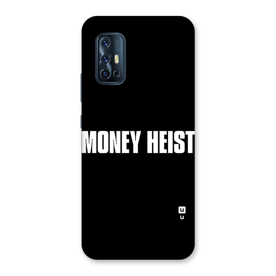 Money Heist Typography Back Case for Vivo V17