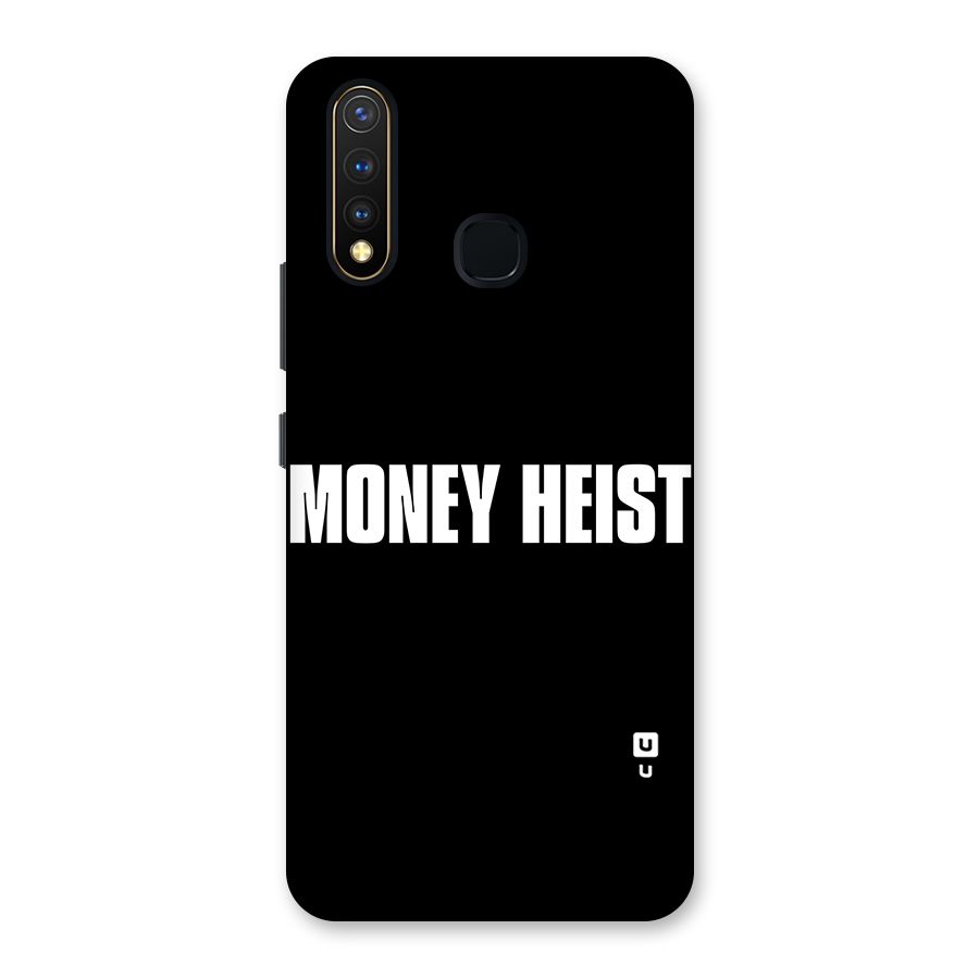 Money Heist Typography Back Case for Vivo Y19