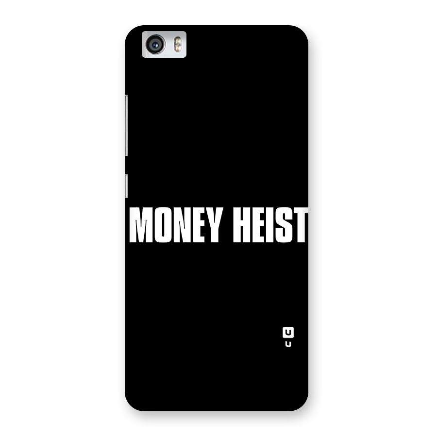Money Heist Typography Back Case for Xiaomi Redmi Mi5