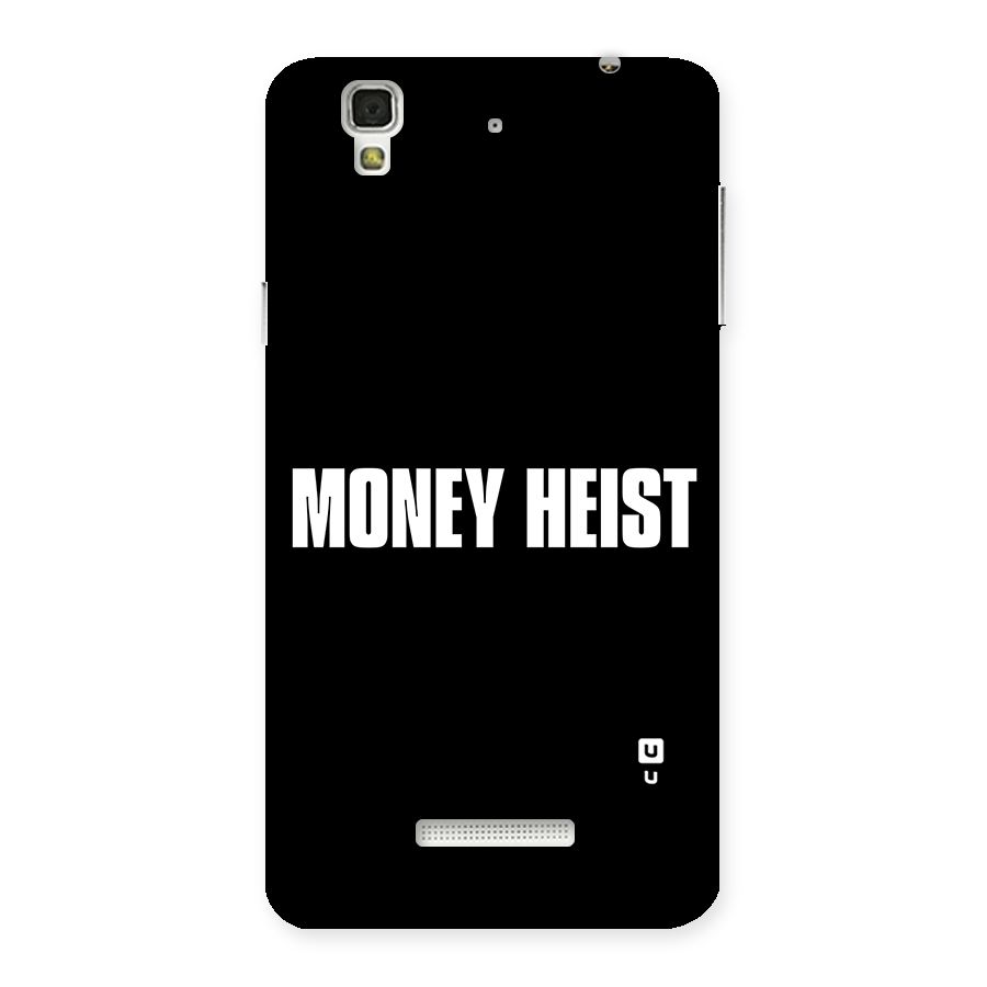 Money Heist Typography Back Case for YU Yureka Plus
