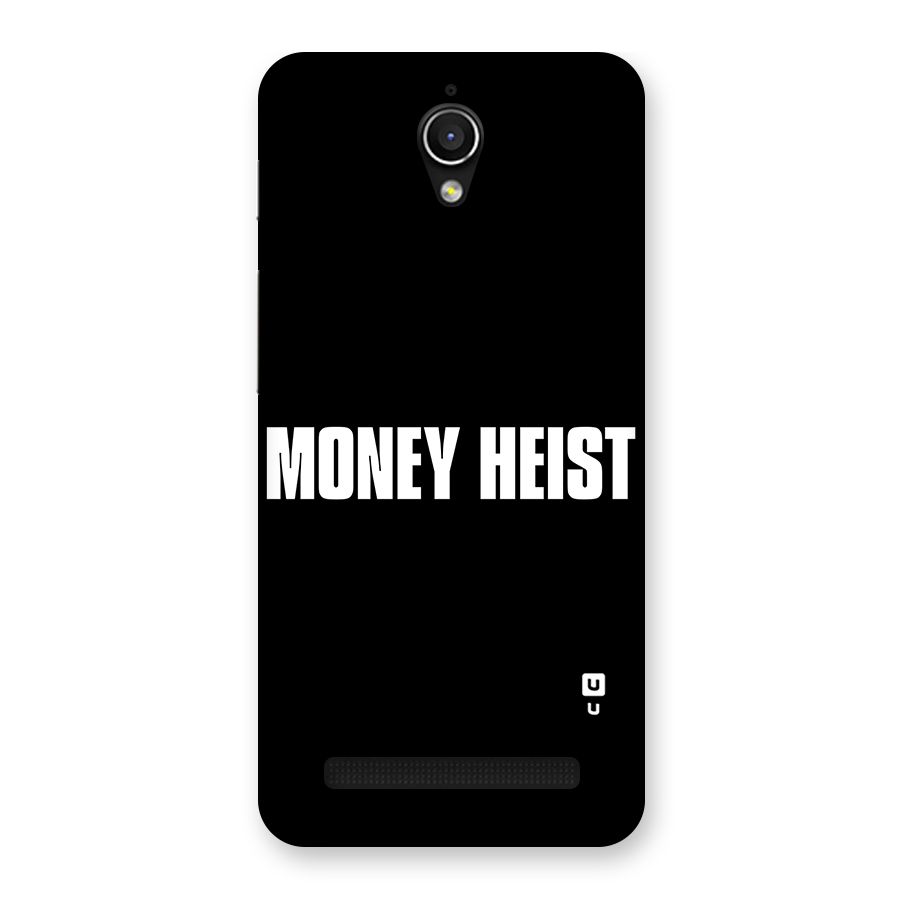 Money Heist Typography Back Case for Zenfone Go