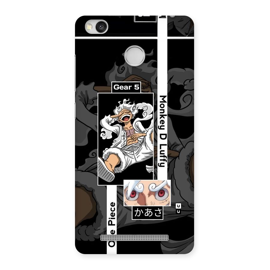 Monkey D luffy New Gear Back Case for Redmi 3S Prime
