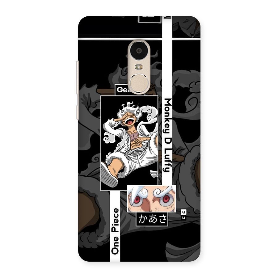 Monkey D luffy New Gear Back Case for Redmi Note 4