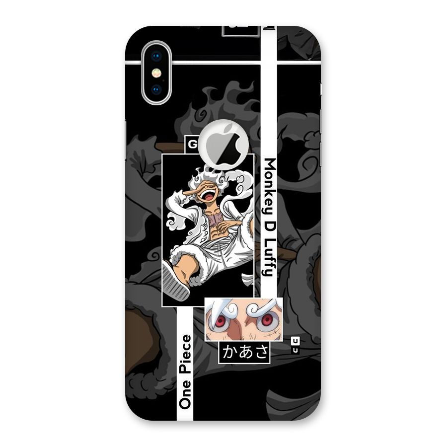 Monkey D luffy New Gear Back Case for iPhone XS Logo Cut