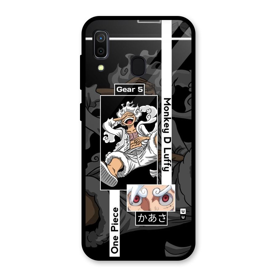 Monkey D luffy New Gear Glass Back Case for Galaxy A30
