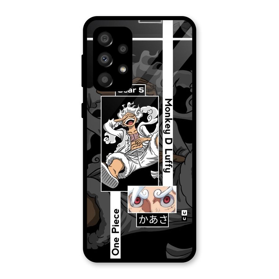 Monkey D luffy New Gear Glass Back Case for Galaxy A32
