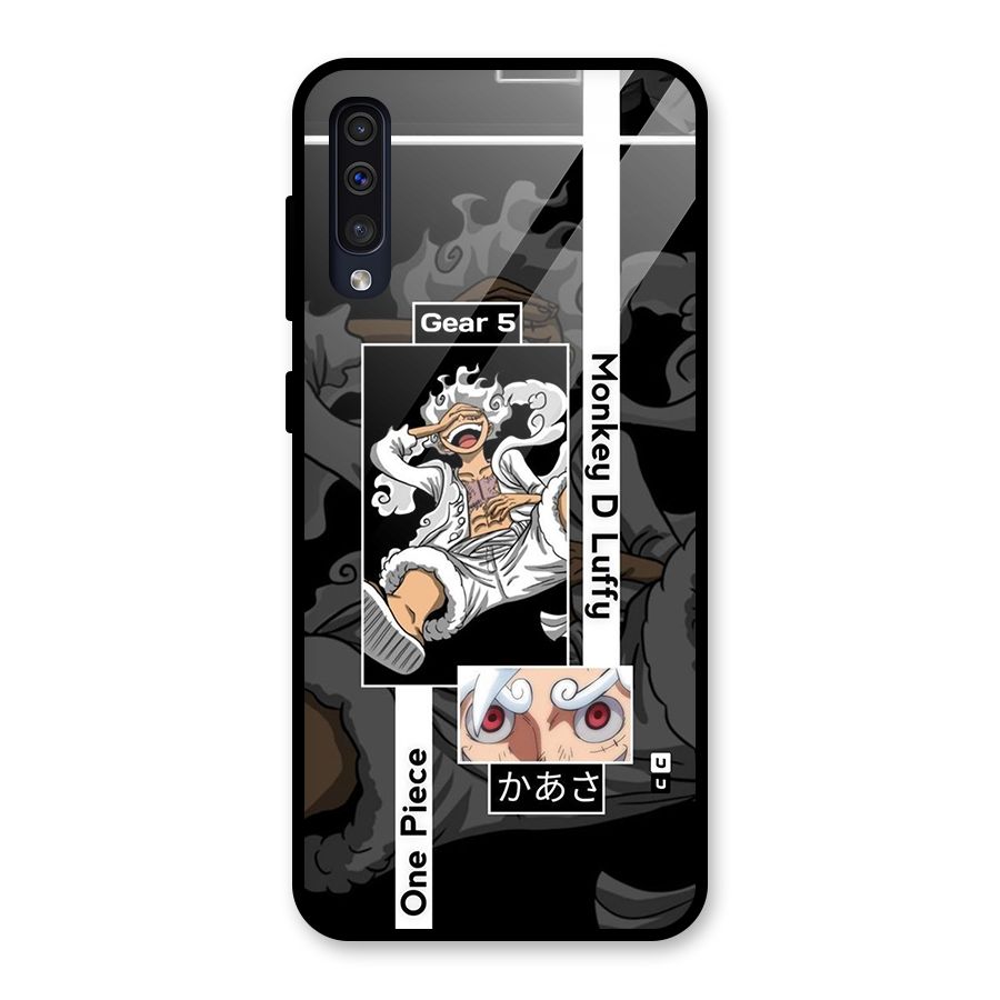 Monkey D luffy New Gear Glass Back Case for Galaxy A50