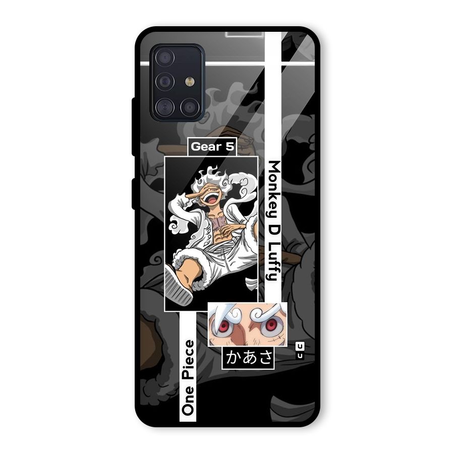 Monkey D luffy New Gear Glass Back Case for Galaxy A51