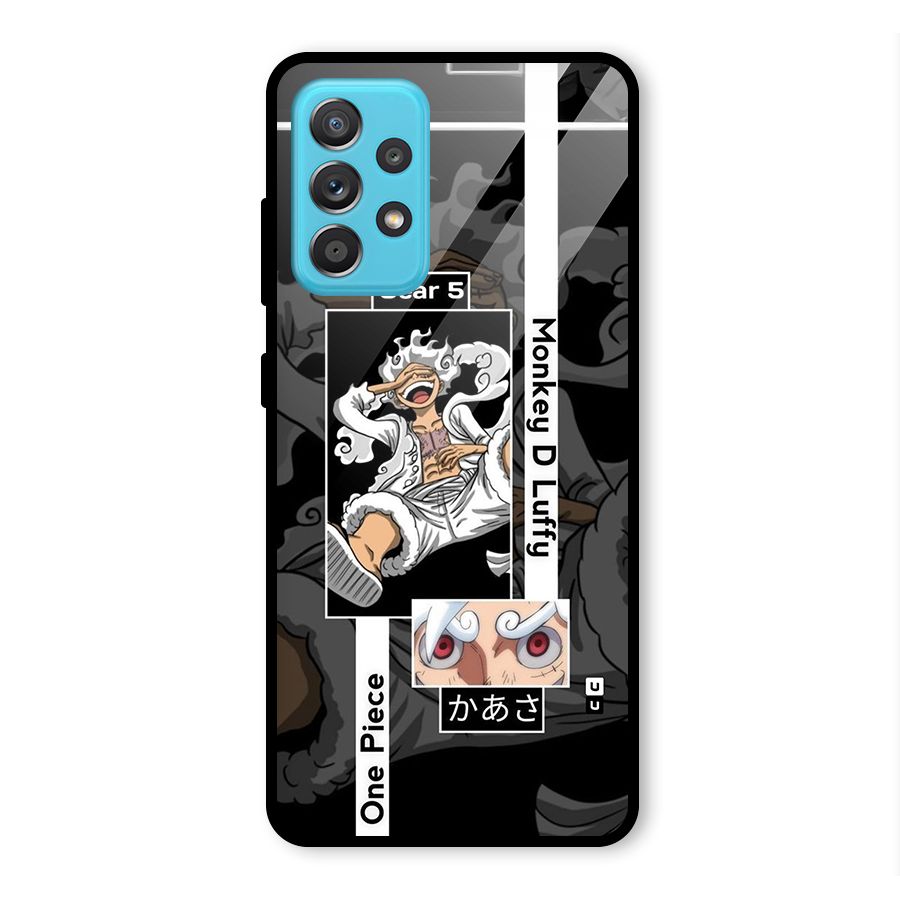 Monkey D luffy New Gear Glass Back Case for Galaxy A52s 5G