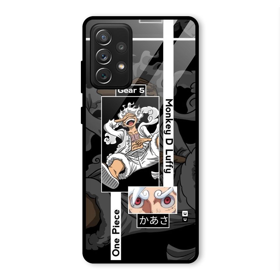 Monkey D luffy New Gear Glass Back Case for Galaxy A72