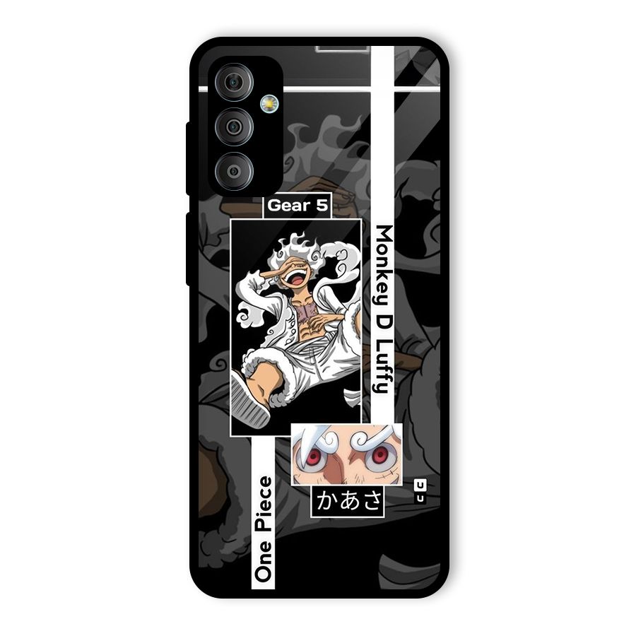 Monkey D luffy New Gear Glass Back Case for Galaxy F23