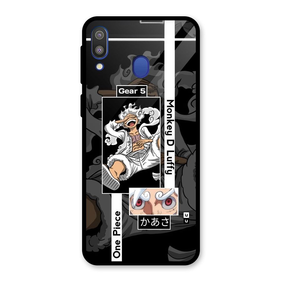 Monkey D luffy New Gear Glass Back Case for Galaxy M20