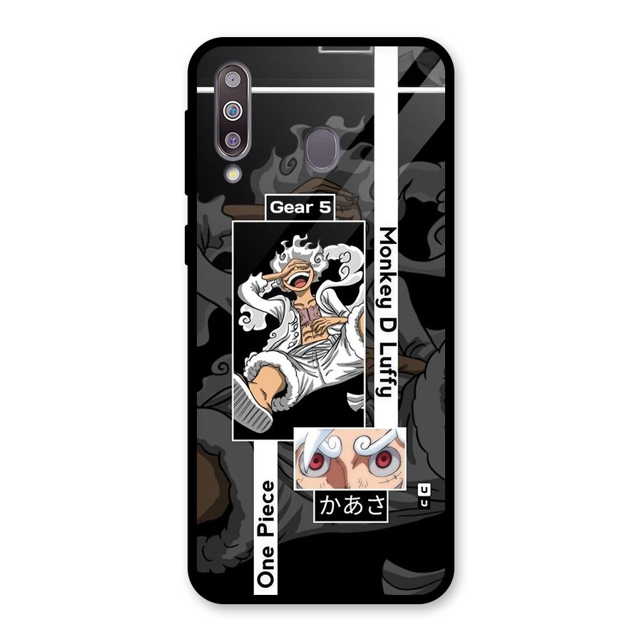 Monkey D luffy New Gear Glass Back Case for Galaxy M30