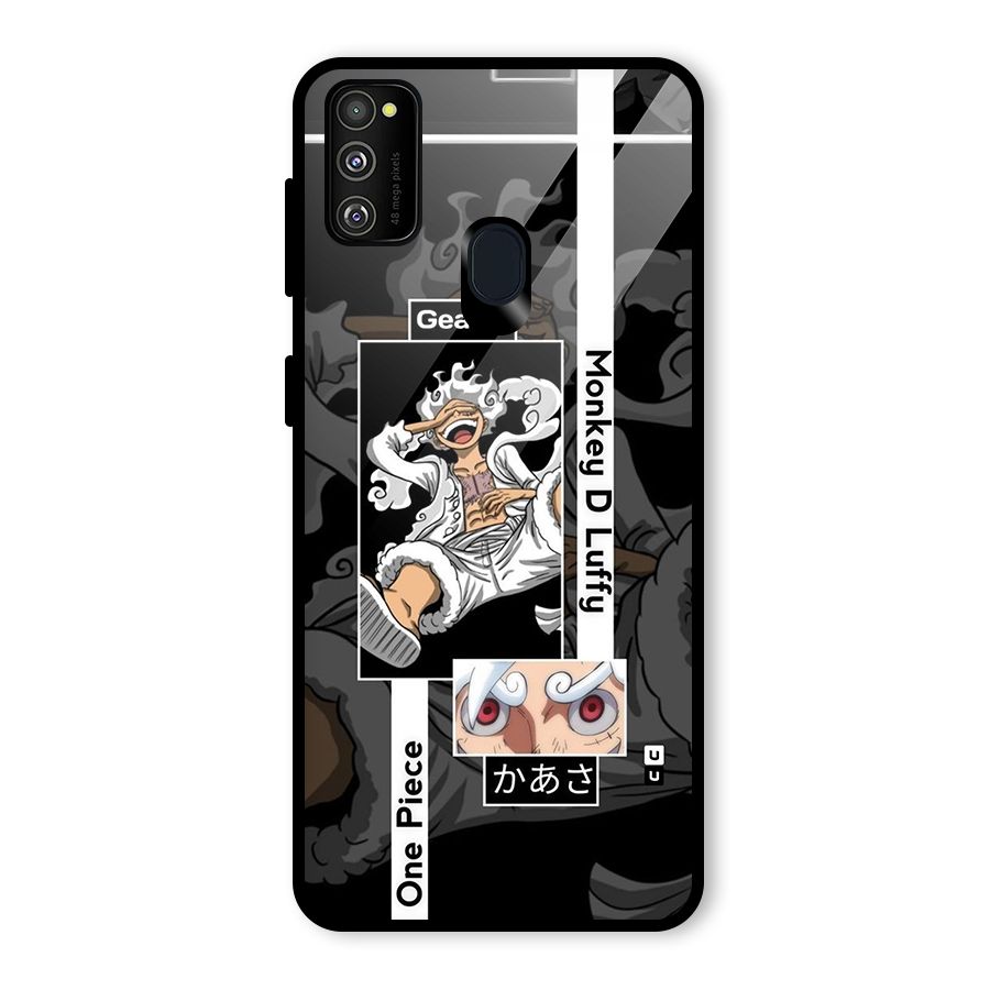 Monkey D luffy New Gear Glass Back Case for Galaxy M30s